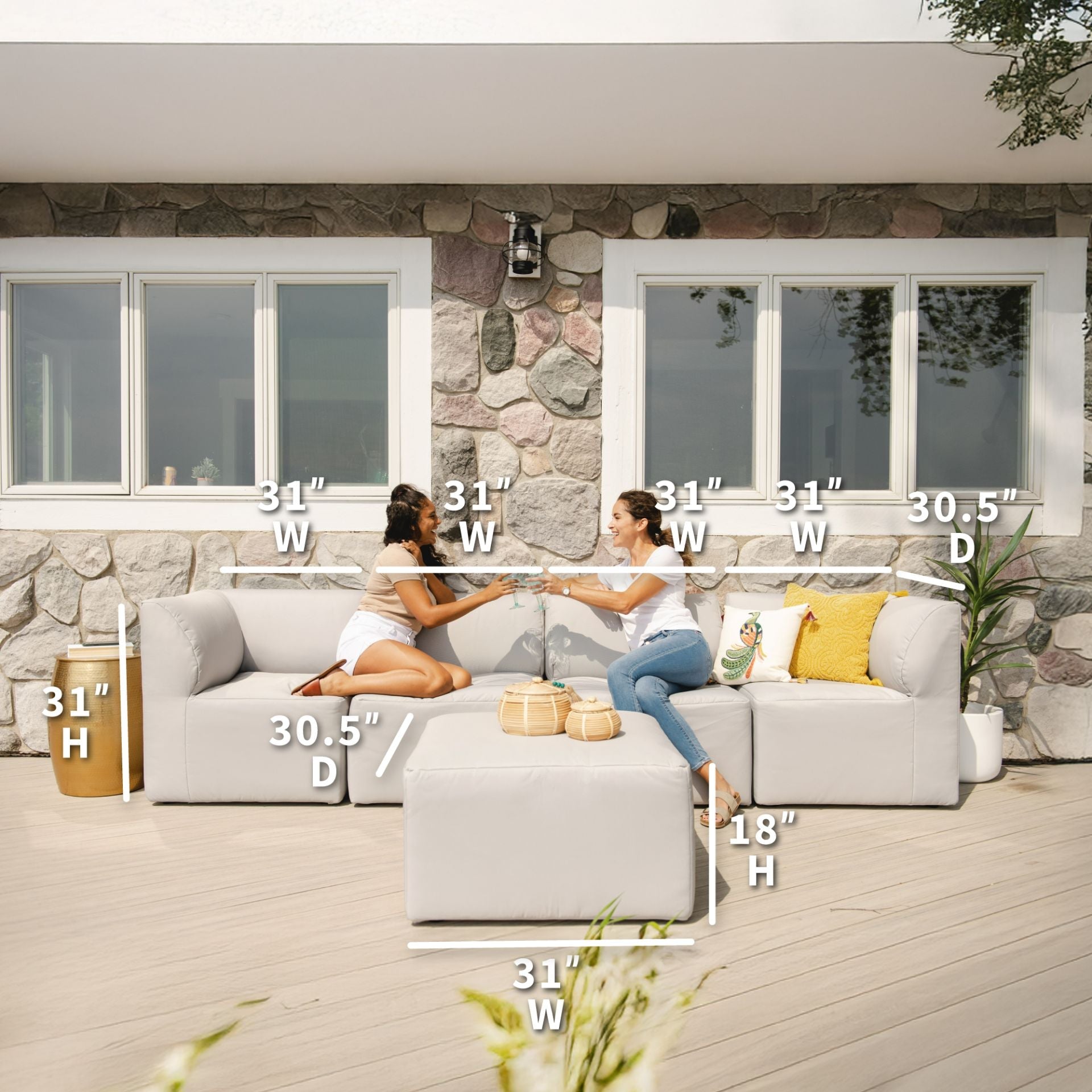 Patio 5pc Sectional