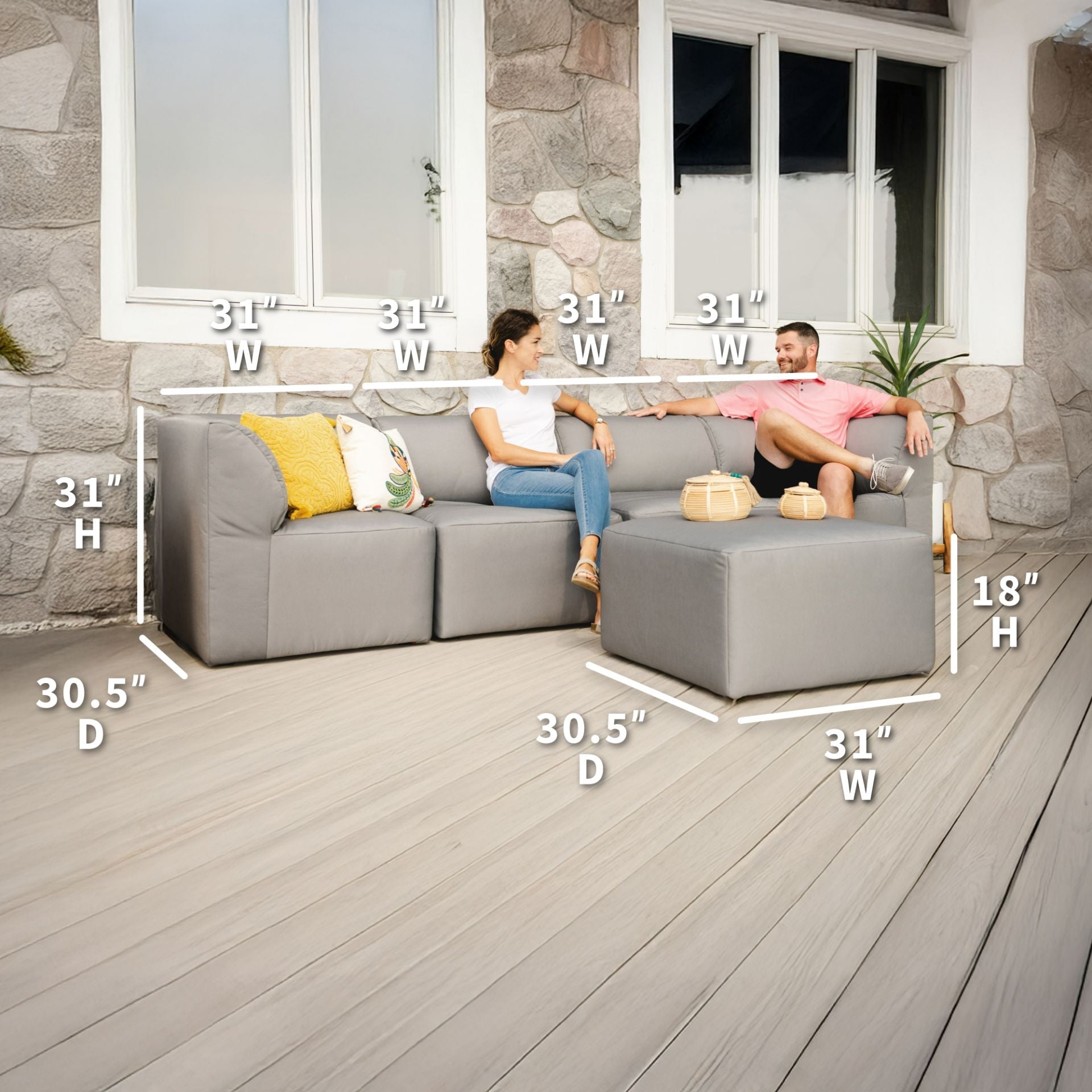 Patio 5pc Sectional