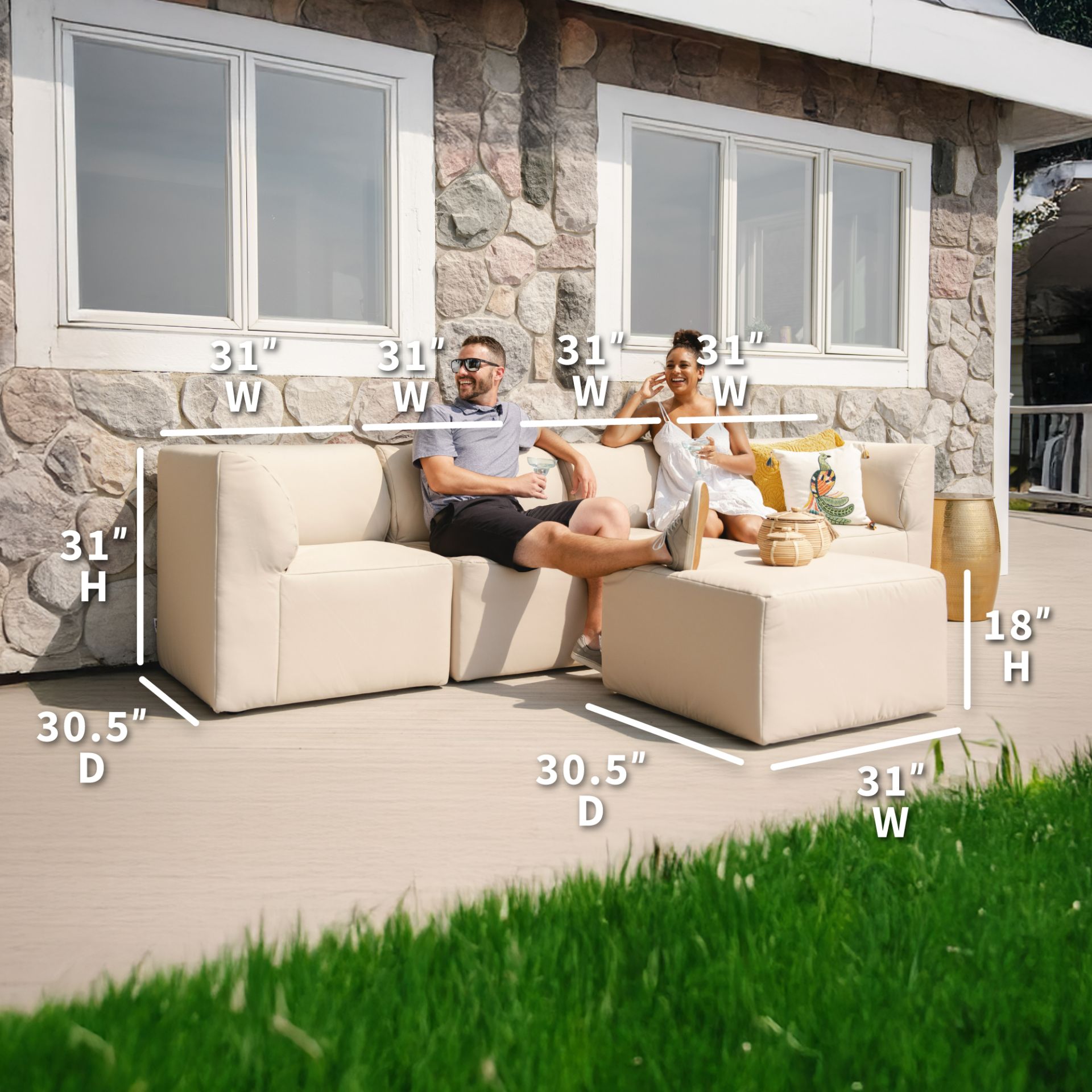 Patio 5pc Sectional