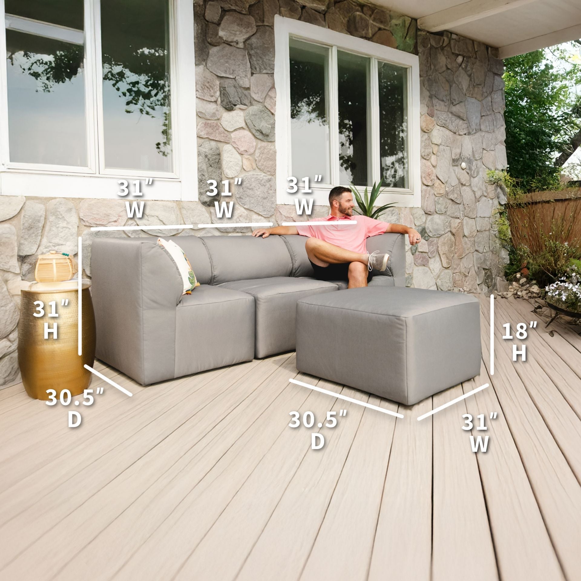 Patio 4pc Sectional