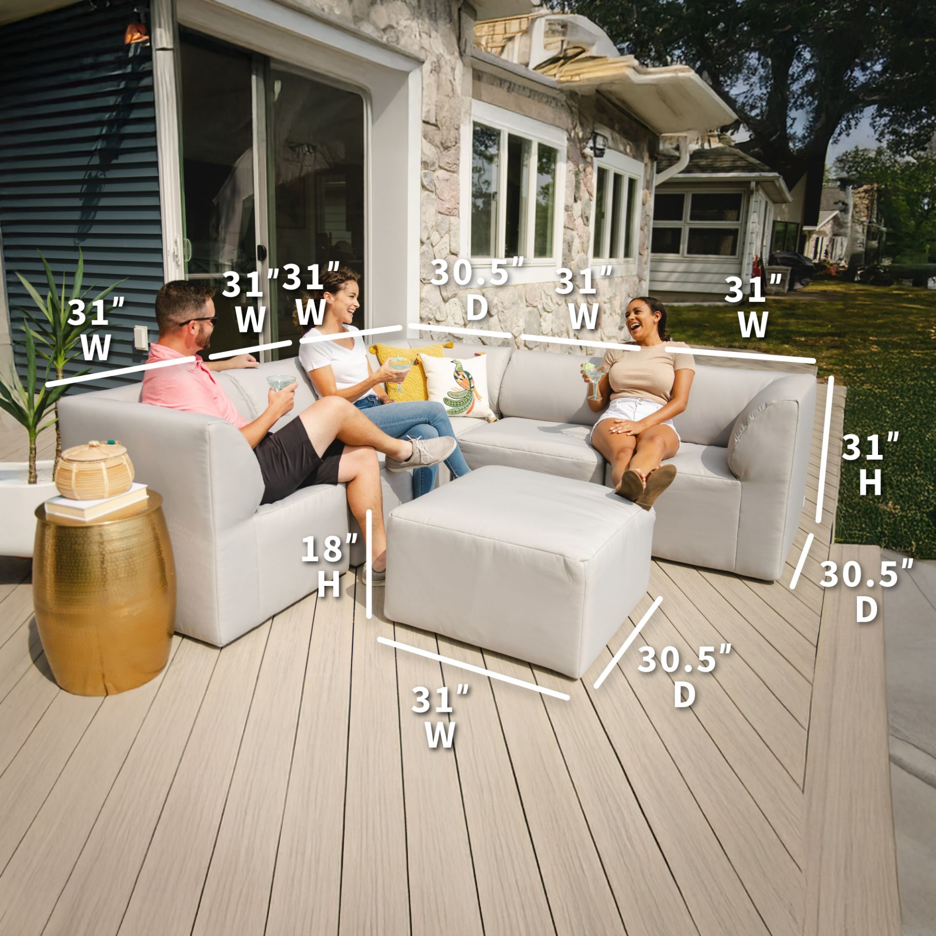Patio 6pc Sectional
