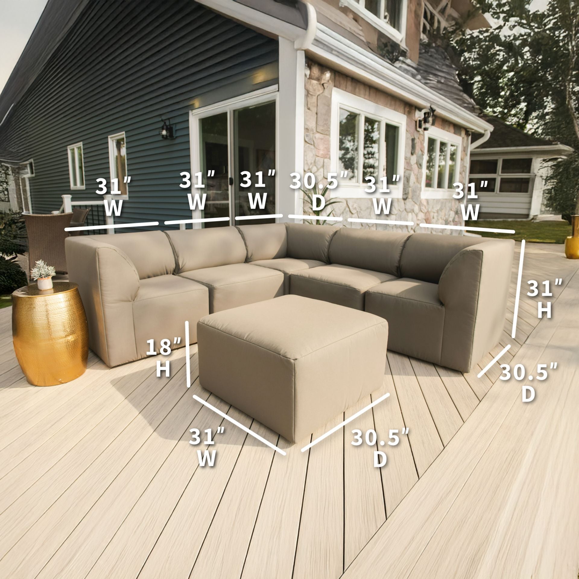 Patio 6pc Sectional