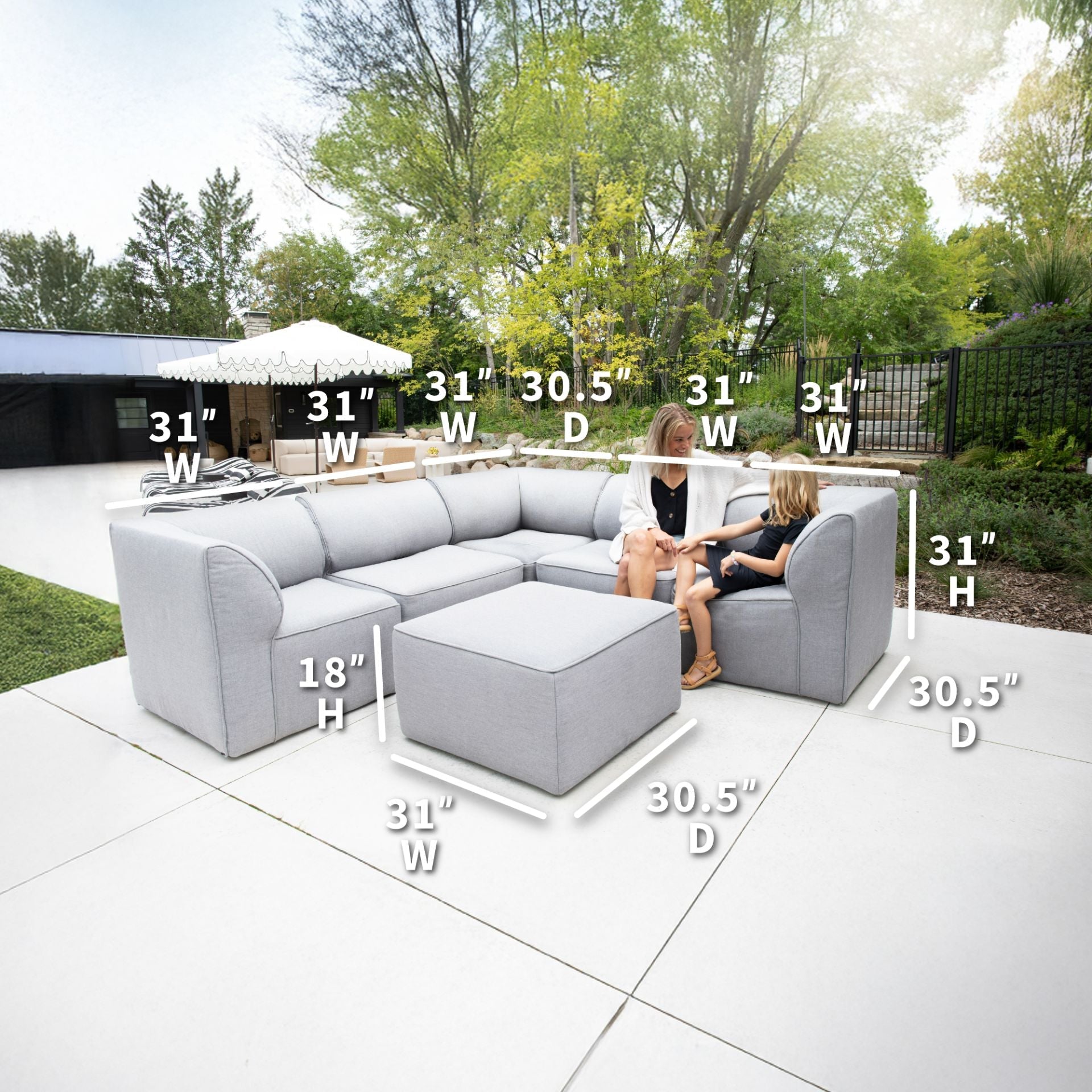 Patio 6pc Sectional