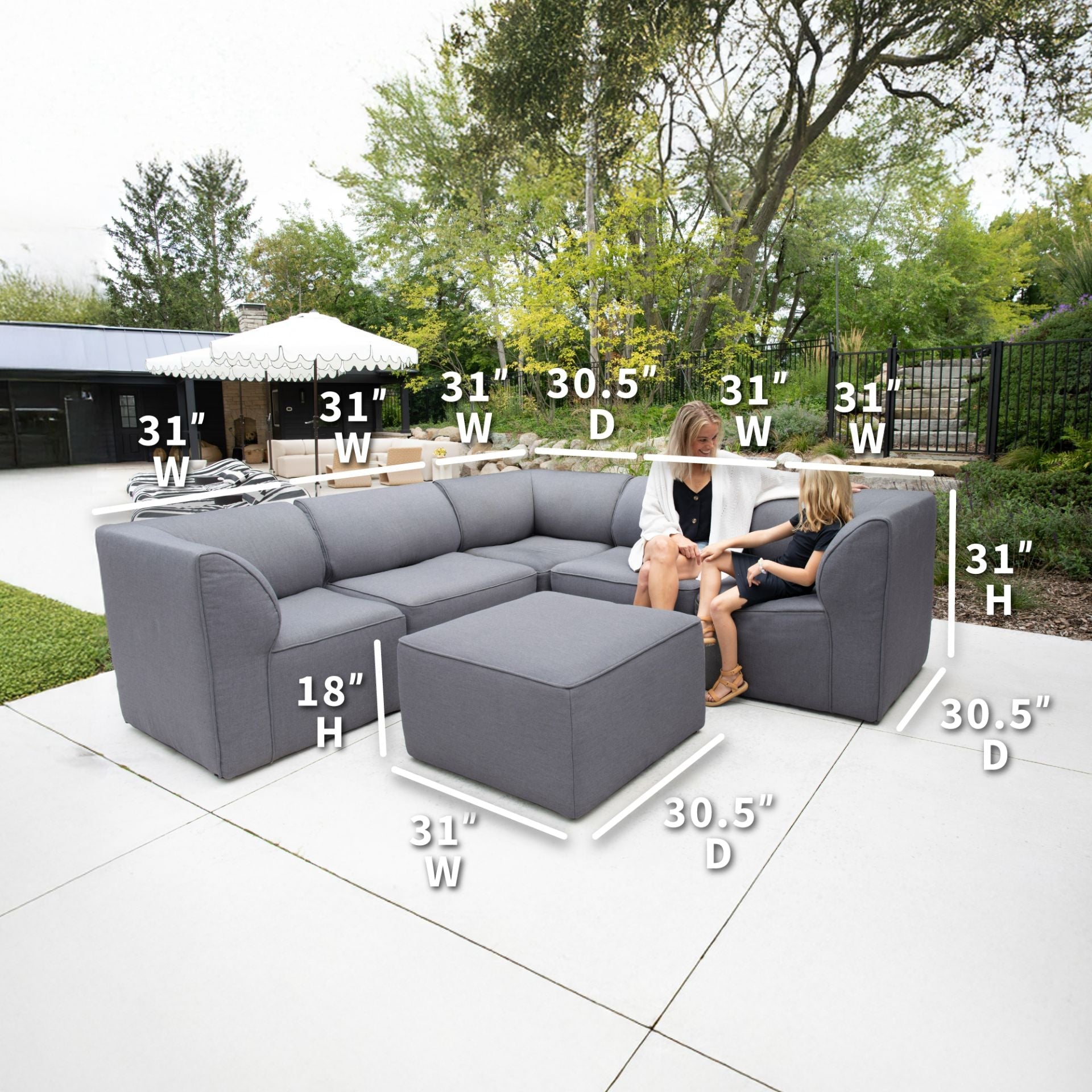 Patio 6pc Sectional