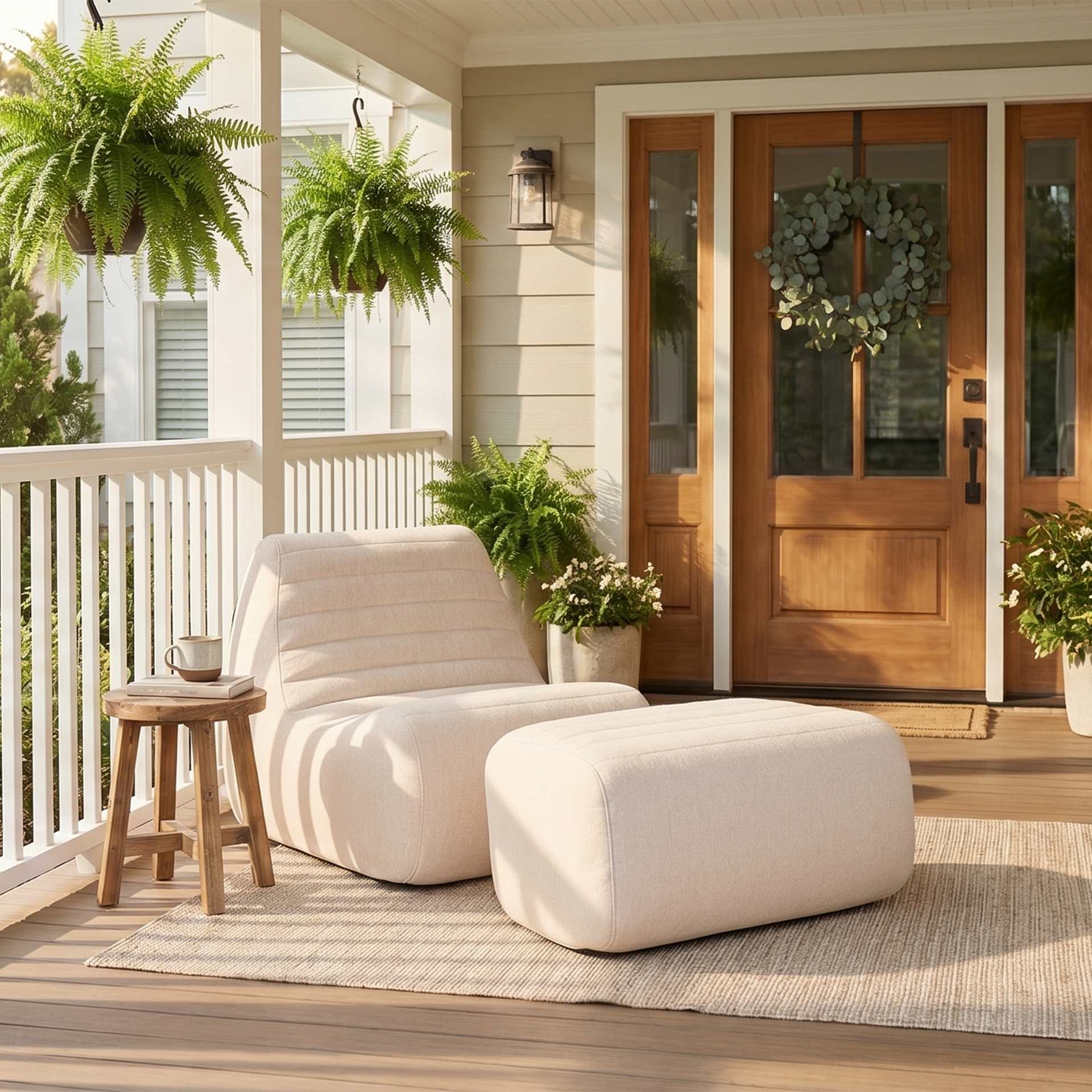 Solvana™ Outdoor Chair and Ottoman Set