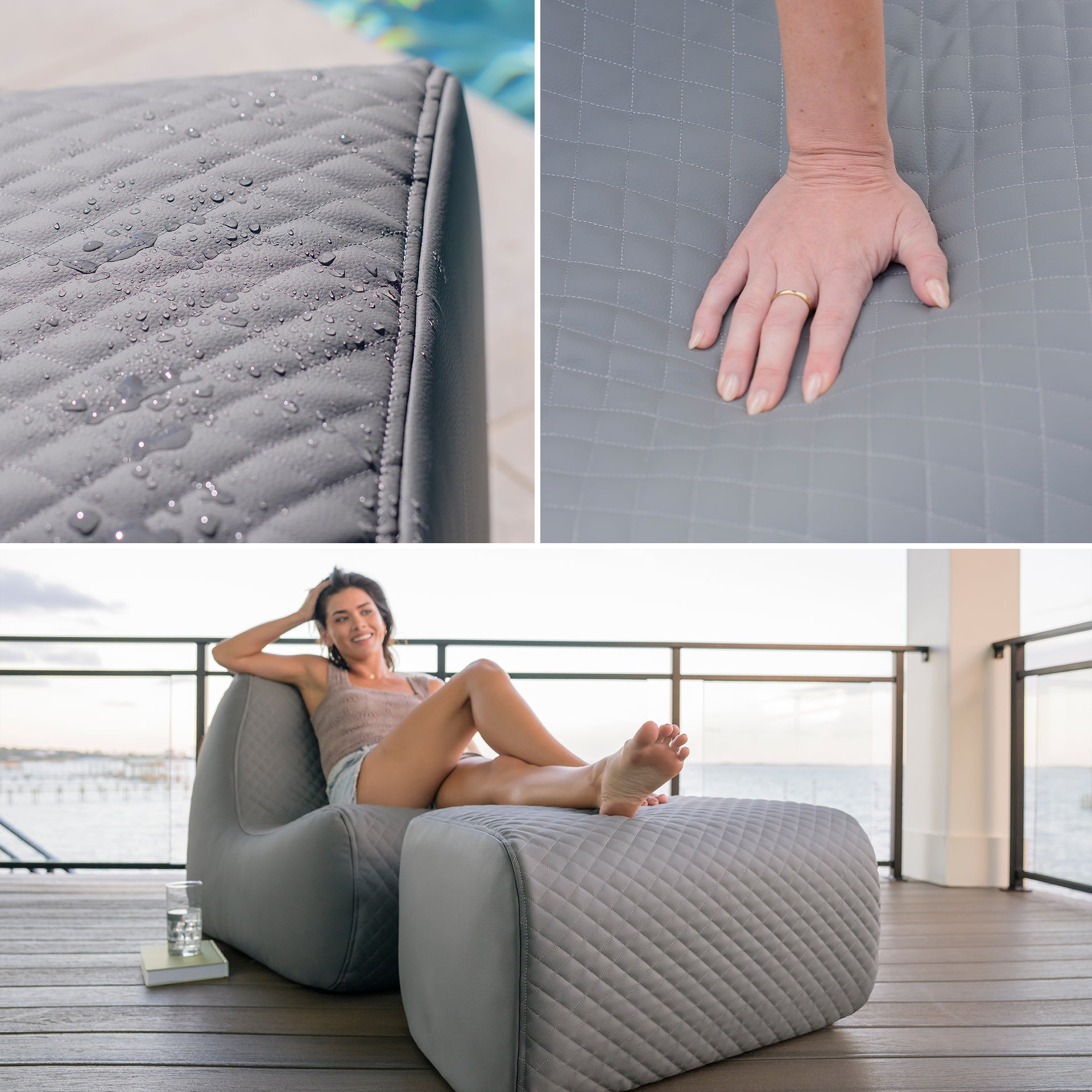 Solvana™ Outdoor Chair and Ottoman Set
