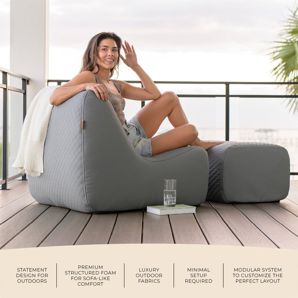 Solvana™ Outdoor Chair and Ottoman Set