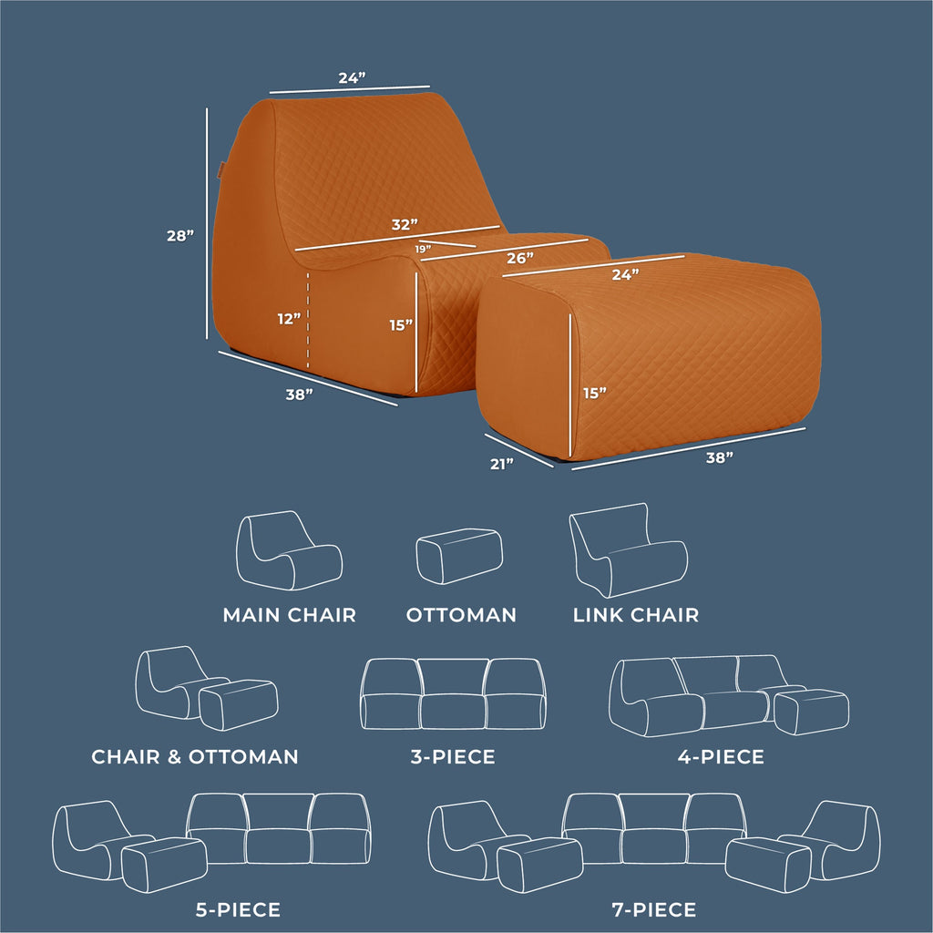 Solvana™ Outdoor Chair and Ottoman Set