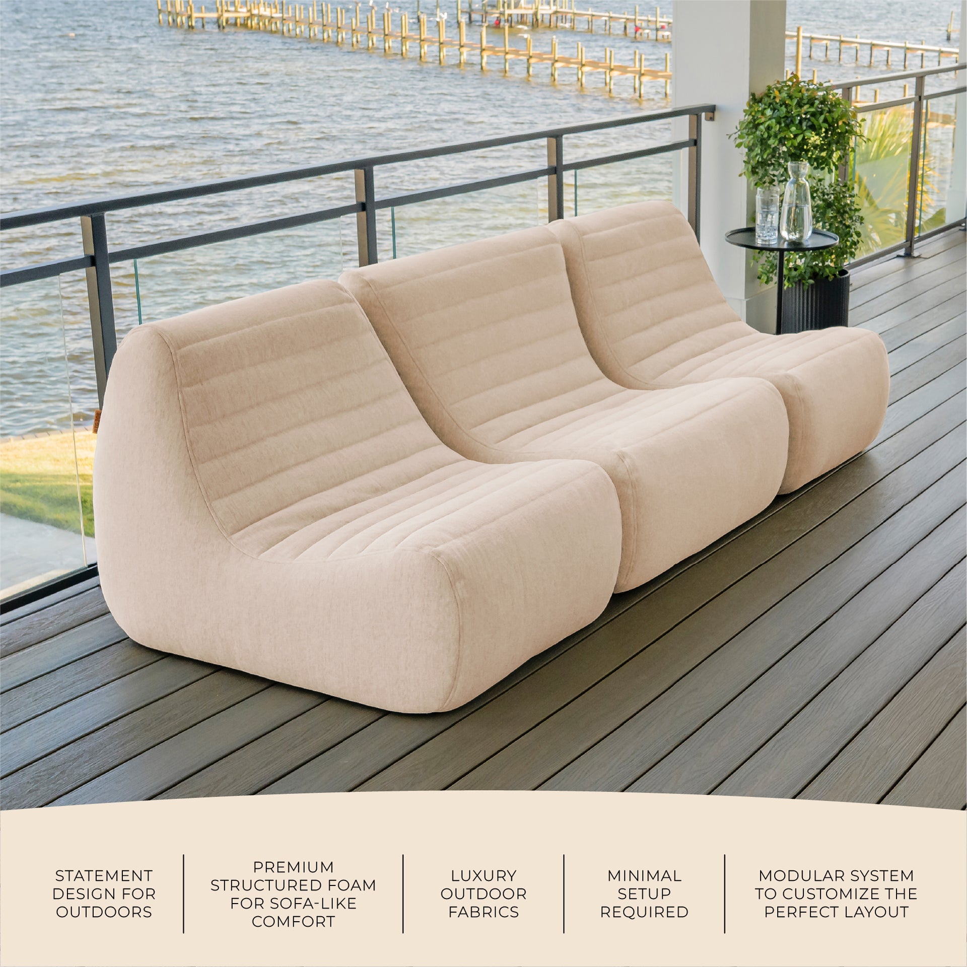 Solvana™ 3 Piece Outdoor Sectional