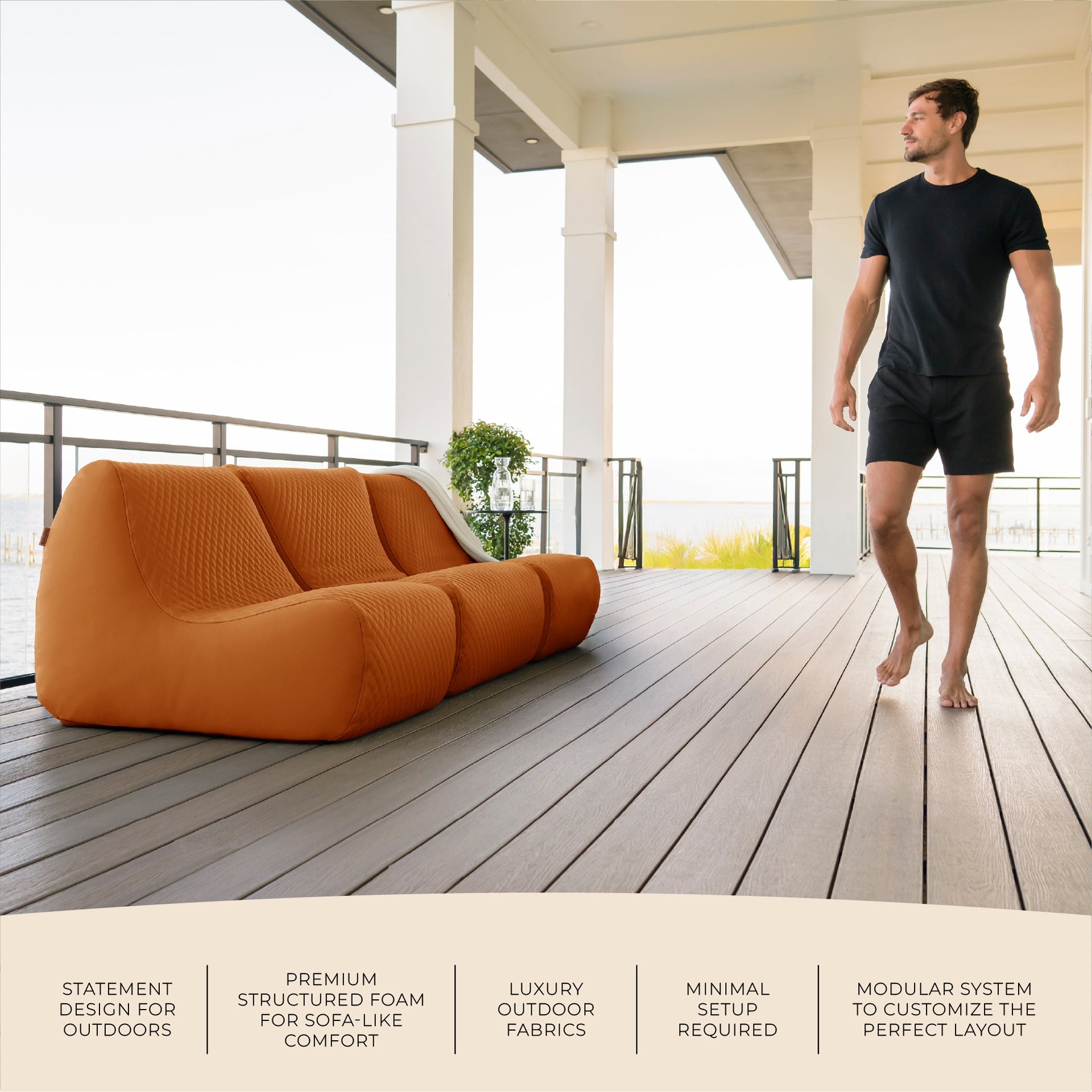 Solvana™ 3 Piece Outdoor Sectional