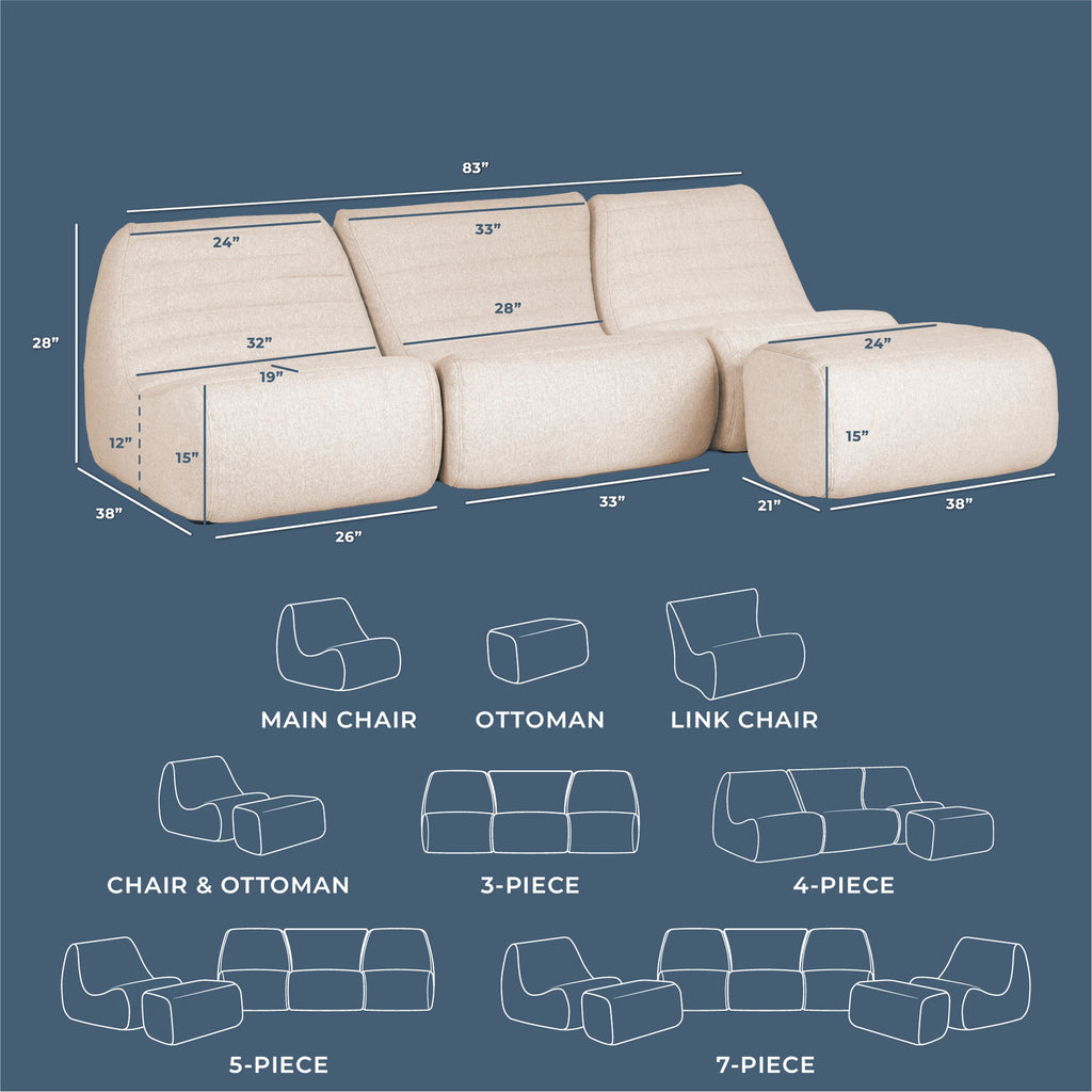 Solvana™ 4 Piece Outdoor Sectional