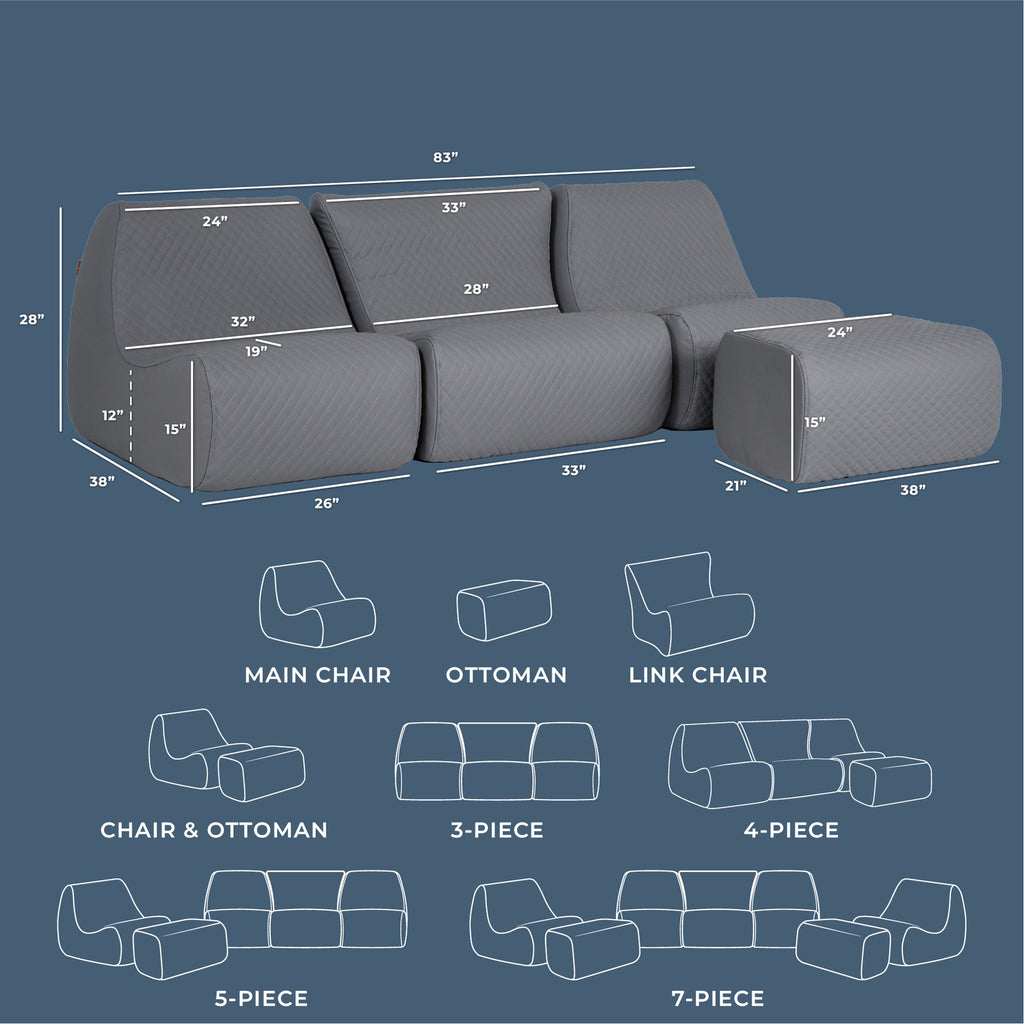 Solvana™ 4 Piece Outdoor Sectional