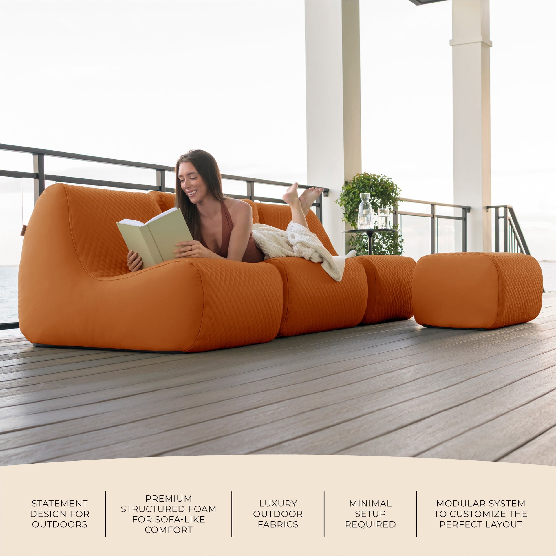 Solvana™ 4 Piece Outdoor Sectional