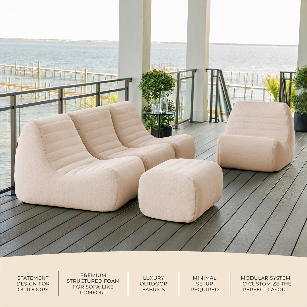 Solvana™ 5 Piece Outdoor Sectional Sofa
