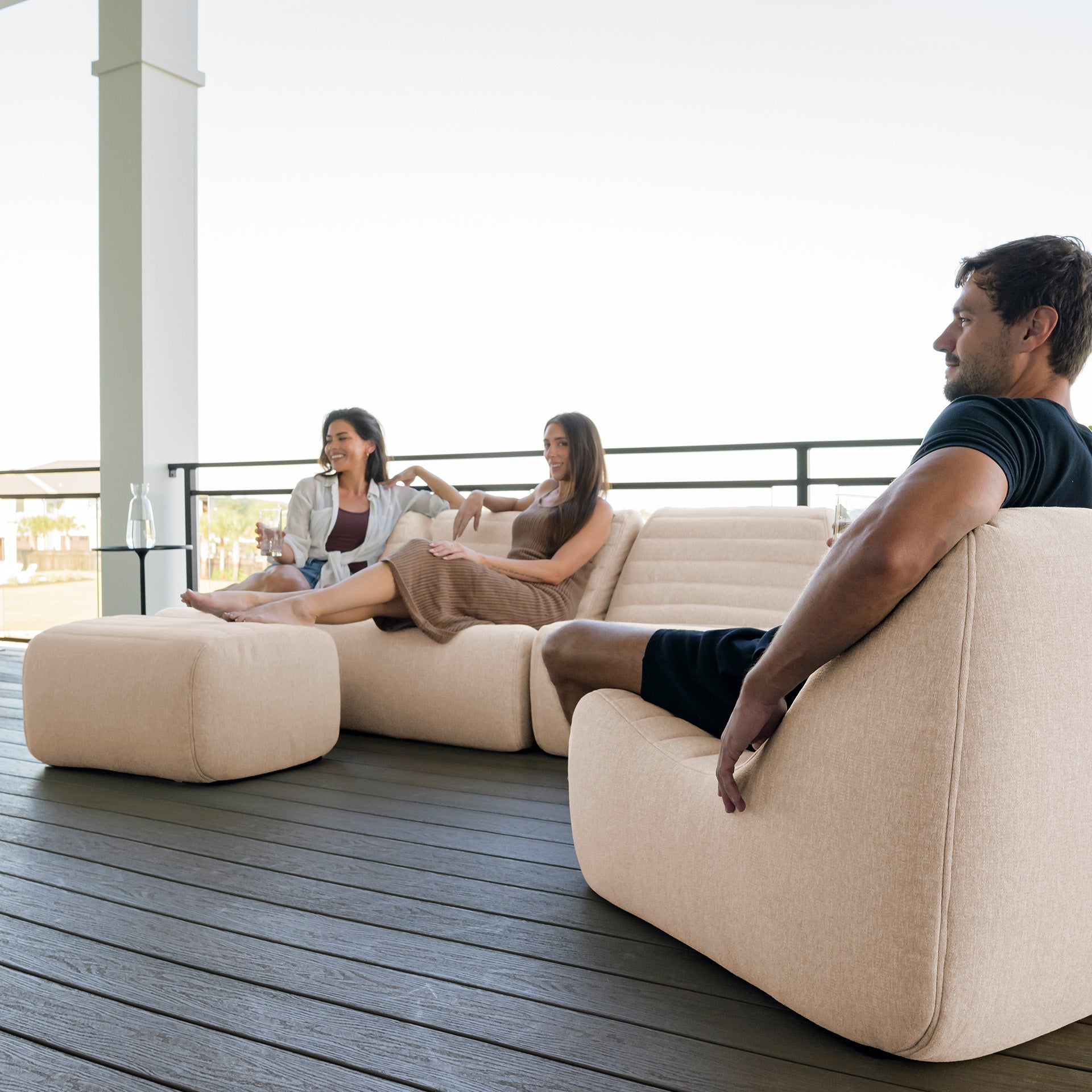 Solvana™ 5 Piece Outdoor Sectional Sofa