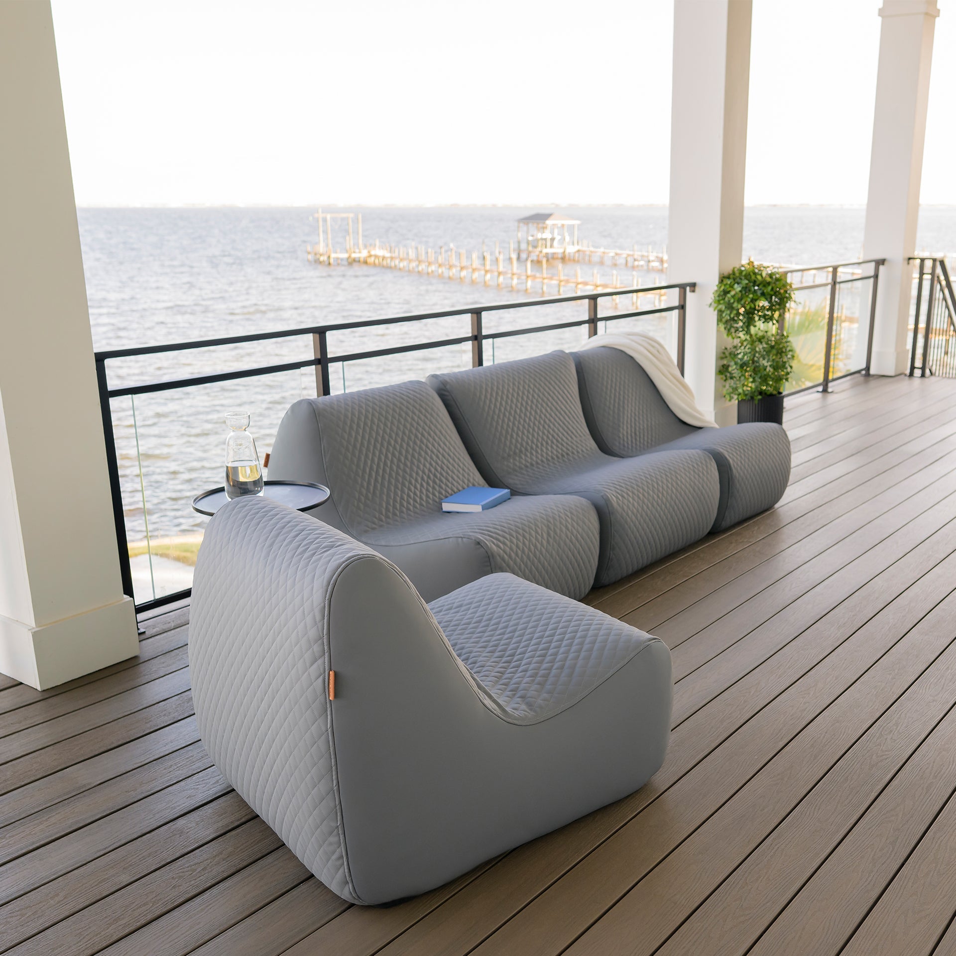 Solvana™ 5 Piece Outdoor Sectional Sofa