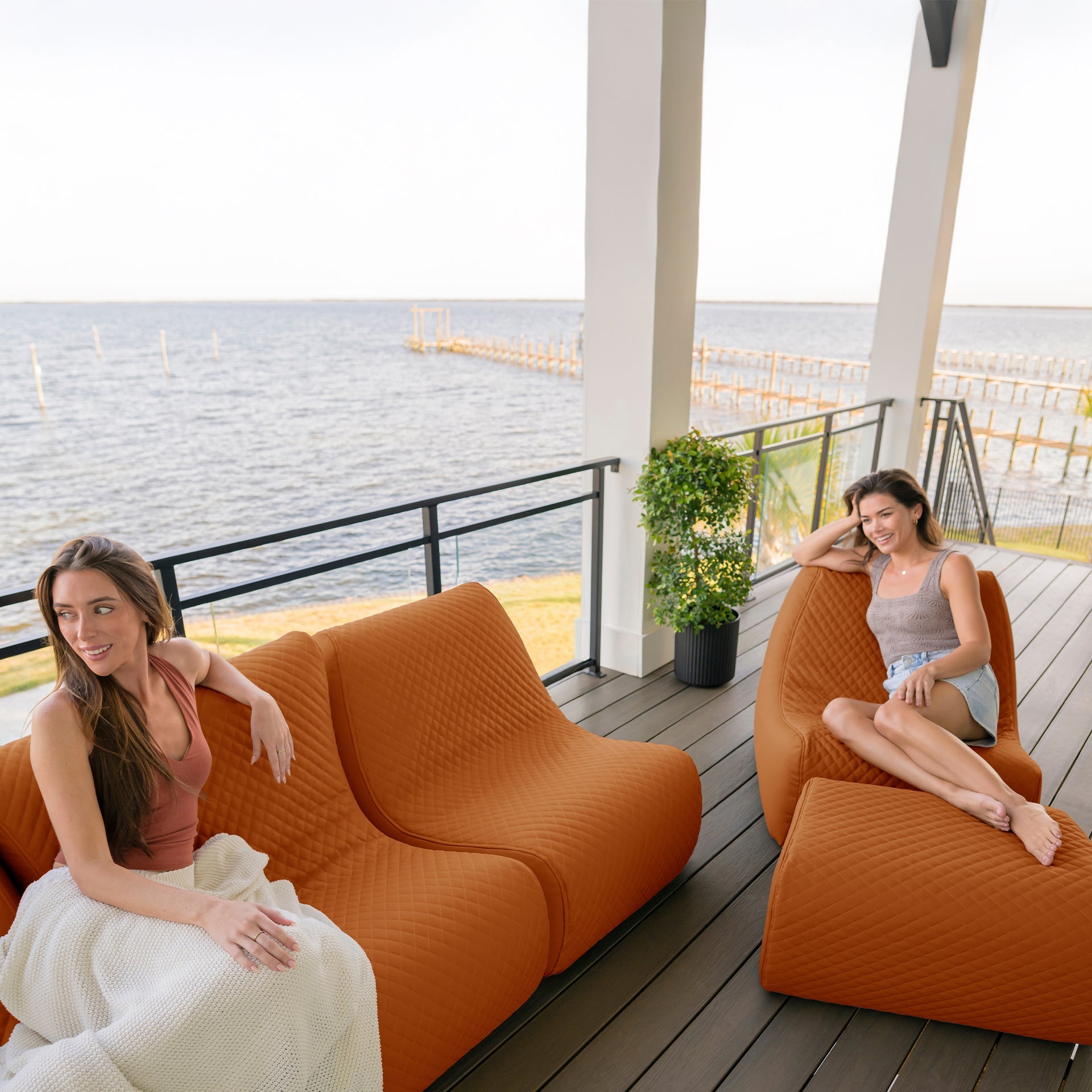 Solvana™ 5 Piece Outdoor Sectional Sofa