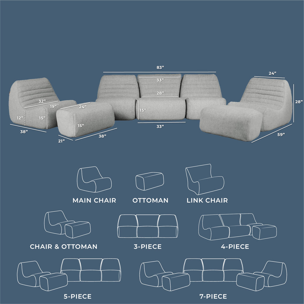 Solvana™ 7 Piece Outdoor Sectional