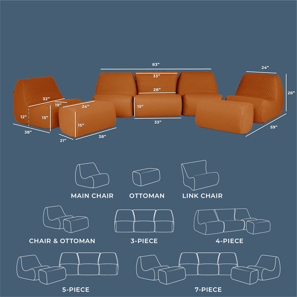 Solvana™ 7 Piece Outdoor Sectional